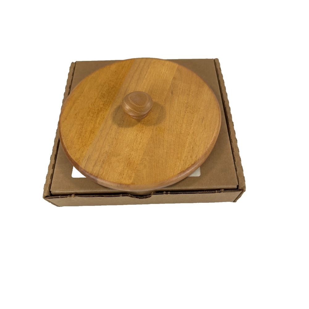 Longaberger 7" Measuring Basket Woodcraft Round Wood Lid Item #53911